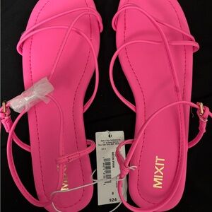Mixit Women's Hot Pink Strappy Sandals